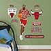 Fathead Peel and Stick Decals Fathead NBA Chicago Bulls Michael Jordan: Fathead Jr - Large Officially Licensed NBA Removable Wall Decal - 15-16964