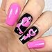 Lock & Key Nail Vinyls By Twinkled T - 1 Sheet of 24 Vinyls