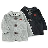 【アウトレット】 Bobson ジャケット(80～130cm) キムラタンの子供服 チャコール 80 ( 77179x77679-144 )
