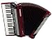 Hohner Bravo Piano Accordion, 120 Bass, Red