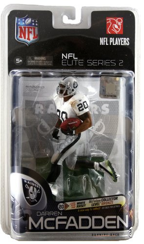 McFarlane Toys NFL Elite 2011 Series 2 Action Figure Darren McFadden White Jersey Collector Level Bronze Numbered to 2,500