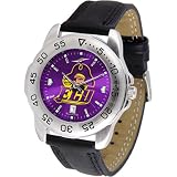 East Carolina Pirates NCAA AnoChrome Sport Mens Watch (Leather Band)