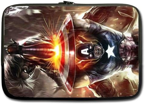 Captain America Vs Winter Soldier Custom computer bag Sleeve For Macbook Pro 17 inch (Twin Sides)