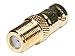 Monoprice 104123 BNC Female to F Female Adaptor, Gold Plated