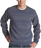 IZOD Mens Crewneck Fairisle Wool Sweater