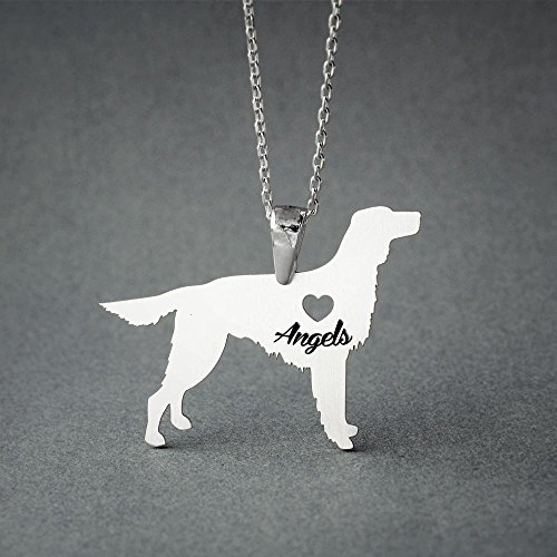 Personalised Irish Setter Necklace - Irish Setter Name Jewelry - Dog Jewelry - Dog breed Necklace - Dog Necklaces
