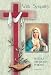 Religious Sympathy Cards - Immaculate Heart of Mary - Laminated with Gold Foil Embossed Medal Design - Appropriate Prayer Included