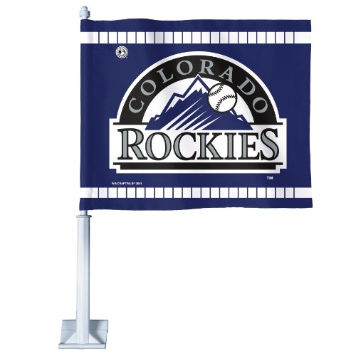MLB Colorado Rockies Car Flag