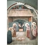 Fra Angelico Birth of Christ ArtPoster - 11x17 custom fit with RichAndFramous Black 11 inch Poster Hangers