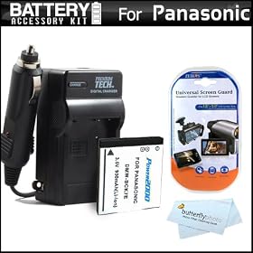 Battery + Charger Kit Of Replacement DMW-BCK7 Battery For Panasonic Lumix DMC-FH27 DMC-FH25 DMC-FH5 DMC-FH2 DMC-FP7 DMC-S1 DMC-S3 DMC-FP5 DMC-FX78 DMC-FX90 FH8 FH6 FH4 DMC-TS20 DMC-S2 DMC-S5 DMC-SZ1 DMC-SZ7 Includes Replacement DMW-BCK7 Battery + Charger+