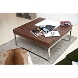 Accent Cocktail Coffee Table with Chrome Metal leg