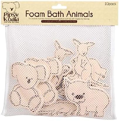 Foam Bath Animals In Bath Toy Tidy Bag