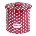 Retro Style Red Spot Polka Dot Biscuit/Storage Tin