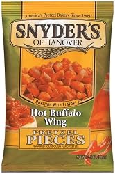 Snyder's of Hanover Hot Buffalo Wing Pretzel Pieces, 3.5-Ounce Packages (Pack of 48)