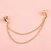 Hot Spike Stud Blouse Shirts Collar Neck Tip Brooch Pin Chain Necklace Punk 05