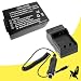 Halcyon 1500 mAH Lithium Ion Replacement Battery and Charger Kit for Panasonic Lumix DMC-FZ47 12.1 MP Digital Camera and Panasonic DMW-BMB9