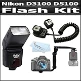 Flash Bundle Kit For Nikon D3100 D5100 Digital SLR Camera Includes DF-283 D ....