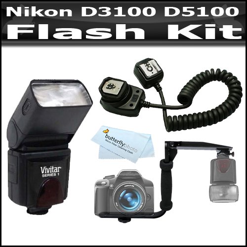 Flash Bundle Kit For Nikon D3100 D5100 Digital 