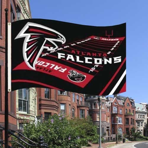 Atlanta Falcons NFL Field Design 3'x5' Banner Flag by Fremont Die