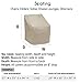 Protective Covers Weatherproof Wicker/Rattan Chaise Lounge Cover, Tan - 1121-TN