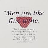 Men Are Like Fine Wine Apron - Natural