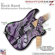 Camouflage Purple WraptorSkinz Skin fits Rock Band Stratocaster Guitar for Nintendo Wii, XBOX 360, PS2 & PS3 (GUITAR NOT INCLUDED)