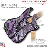 Camouflage Purple WraptorSkinz Skin fits Rock Band Stratocaster Guitar for Nintendo Wii, XBOX 360, P