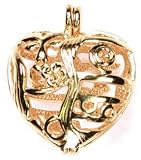 Cousin Precious Accents 25mm Heart Hinged Cage - 1PK/Gold