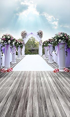 6.5 Ft*5 Ft (200cm*150cm) Wedding Backgrounds Celebrate Sacred Marriage Beautiful Scenic Outdoor Photography Backdrops K-3444