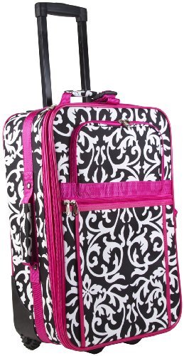 World Traveler Designer Print Collection 20-inch Expandable Carry On Rolling Luggage