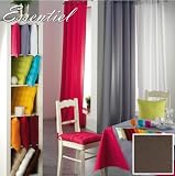DOUCEUR D INTERIEUR - Rideau uni taupe ESSENTIEL - Rideau uni taupe ESSENTIEL