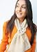 Handmade Lightweight Scarf - Flower Beauty in Honey Beige (100% Knitted By Hand)