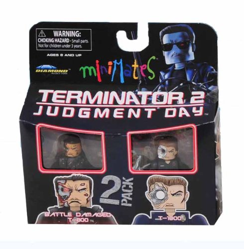 Terminator 2 Series 1 Minimates Battle Damaged T-800 & T-100