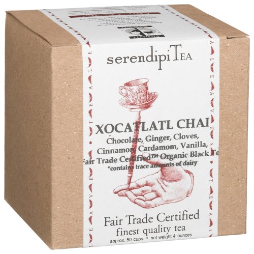 SerendipiTea Xocatlatl Chai, Chocolate, Ginger, Cloves, Cinnamon, Cardamom, Vanilla &... by SerendipiTea