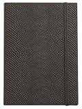 Black Lizard Leather Journal, Elastic Closure, Ruled Pages, Hard Cover. 5x7"