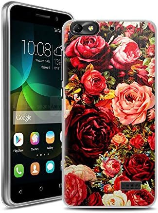 YOYOGO Soft Silicon case Second smartphone Protective Skin Flexible TPU Gel Back shell rubber Cover for Huawei honor 4C Rose