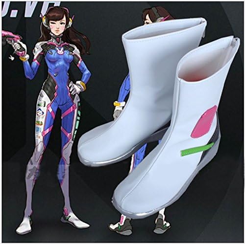 Womens Game D.VA Cosplay Costume Shoes Boots