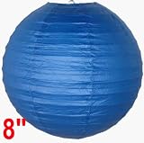 Navy Blue Chinese/Japanese Paper Lantern/Lamp 8″ Diameter – Just Artifacts Brand