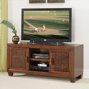 Home Styles Cabana Banana 56 Inch TV Stand in Cocoa Finish