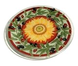 Peggy Karr 11-Inch Glass Tuscany Plate