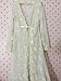 IMEI Vintage Sleeping Night Gown Cardigan Floral Lace Bridal Robe Long Sleeves Pajamas