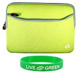 Non-OEM Amazon Kindle DX 9.7 Dual-Pocket Sleeve Case - Neon Green