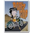 Nostalgic Betty Boop Tin Sign : Biker Betty