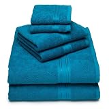 Perry Ellis FireIsland 6-Piece Bath Towel Set, Blue