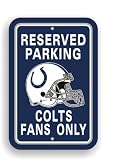 NFL Indianapolis Colts Plastic Parking Sign