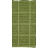 All-Clad Textiles 100-Percent Cotton Solid Kitchen Towel, Sage