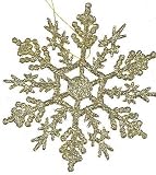 72 - 4 Gold Glitter Snowflakes Winter Wedding Favors or Ornaments
