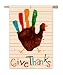 Give Thanks Silk Reflections Regular Size Flag