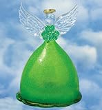 Irish LED Lighted Angel Holding Shamrock