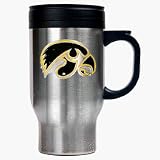 Iowa Hawkeyes 16 oz. Stainless Steel Travel Mug
